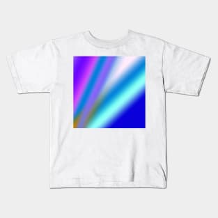 red blue green abstract texture pattern art Kids T-Shirt